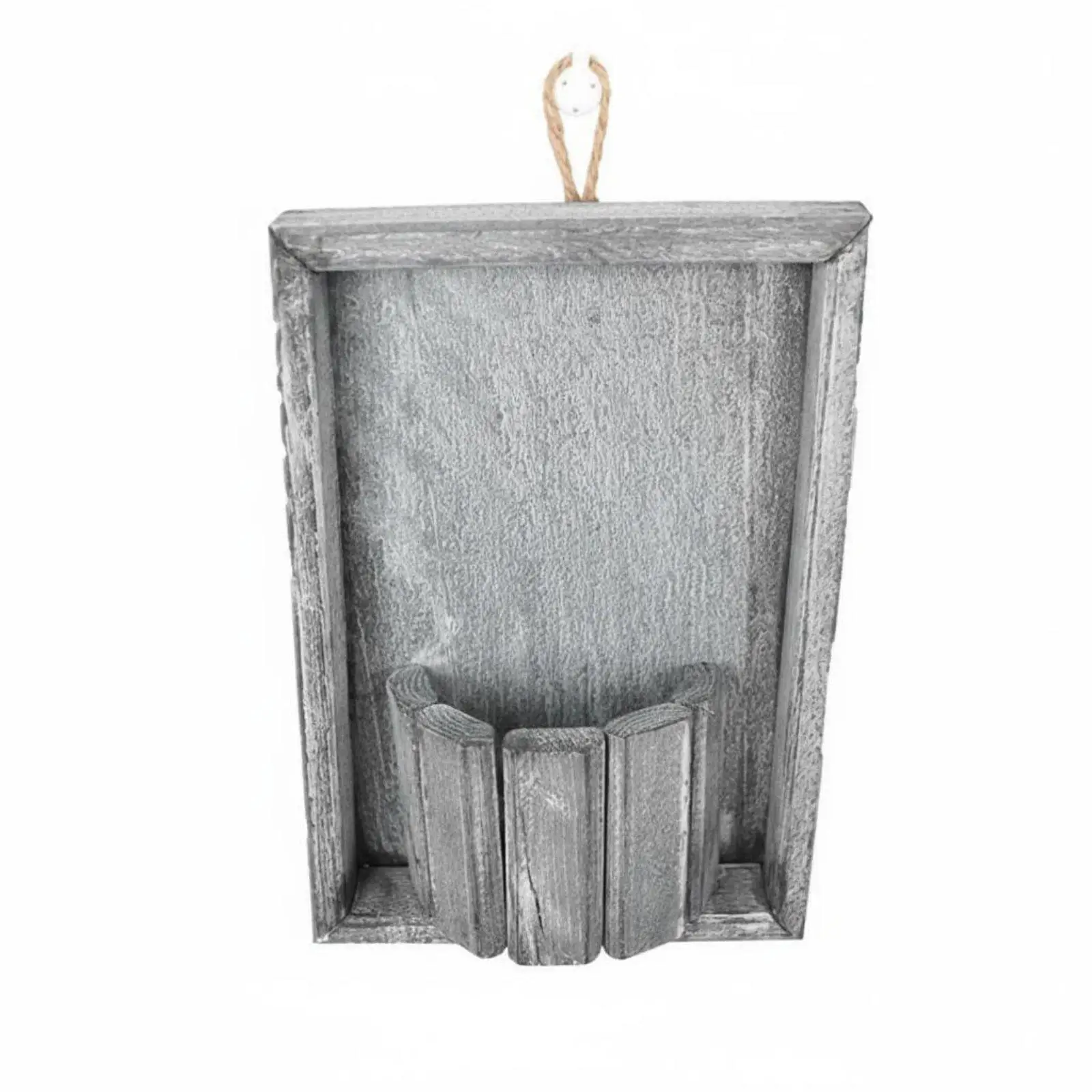 Creative House Shape Wooden Wall Hanging Planter for Artificial Flowers Dried Plants Home Decoration