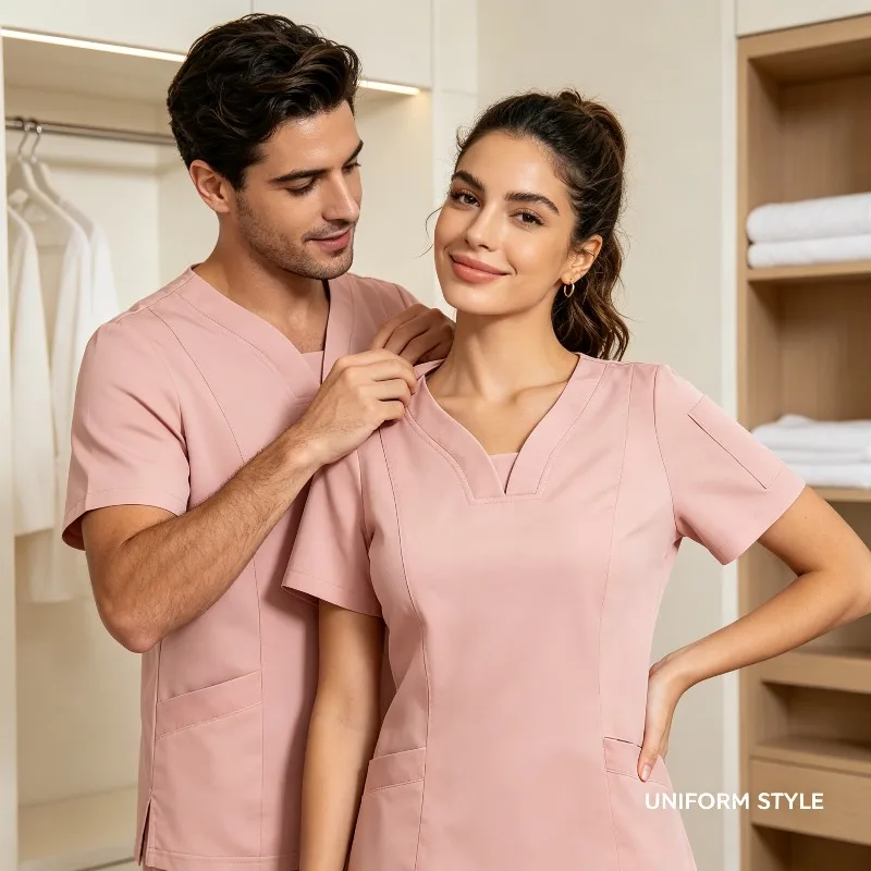 The Perfect Choice for Clinics and Operating Rooms with Thin Hand Washing Clothes in Summer in Isolation Gown Short-sleeved