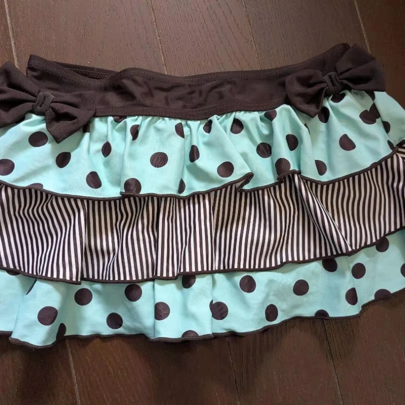 Mint chocolate INS storm point cute bow sleeveless vest