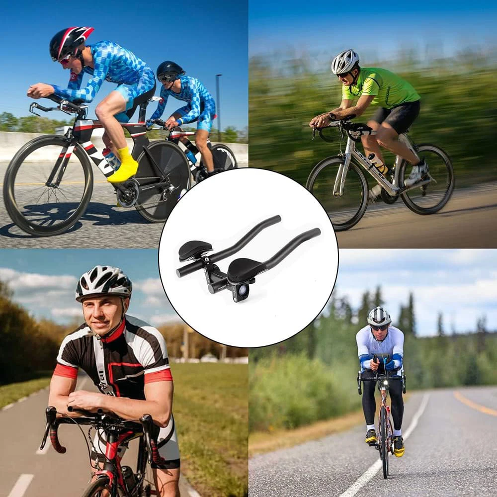 جبل سبائك الألومنيوم دراجة المقود الاسترخاء القضبان الذراع مساعدة مشقوق ملزمة الدراجة مساعدة لمسافات طويلة #2