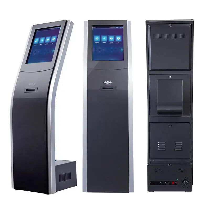 24-Inch Digital Queue Management Self-Service Kiosk Functional Online Appointment Booking System Ticket Vendor VTM