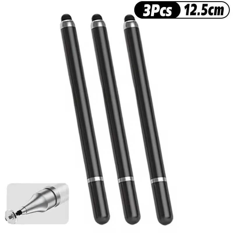 2-in-1 universele stylus pen voor tablet, mobiel, Android, iOS telefoon, iPad accessoires, tekentablet pennen, capacitief scherm touchscreen pen
