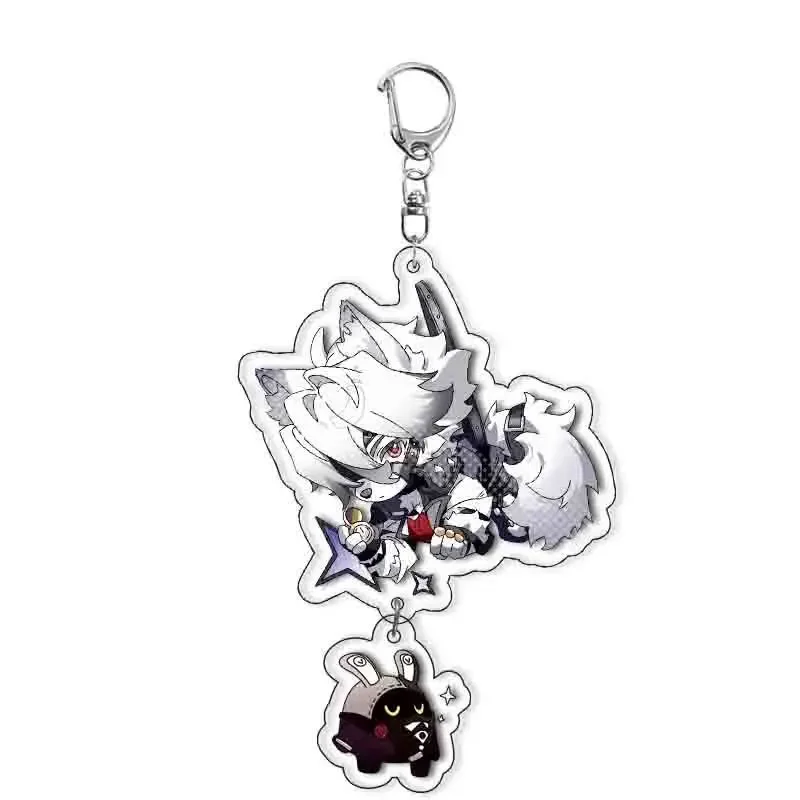 Game Zenless Zone Zero Keychain Ellen Joe Hoshimi Miyabi Von Lycaon Nicole Cartoon Anime Cute Pendant KeyRing Jewelry Badge Gift