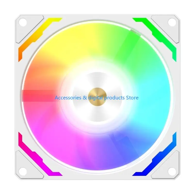 77JD 90mm PWM Fan With ARGB Lighting 9025 CPU Fan Highly Performances For Desktop Cooling