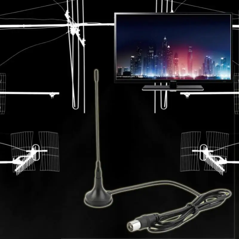 เสาอากาศทีวี HDTV 5DB ในร่มเสาอากาศดิจิตอล Aerial Booster สําหรับ DVB-T เสาอากาศทีวี DVB-T2 วิทยุทีวี Aerial