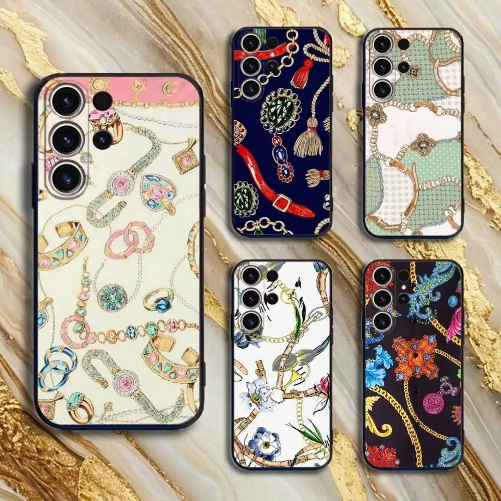 

Luxury Network Phone Case For SamsungS25,24,21,22,23,30,Ultra,20,Plus,Fe,Lite,Note,10,9,5G Black Cover
