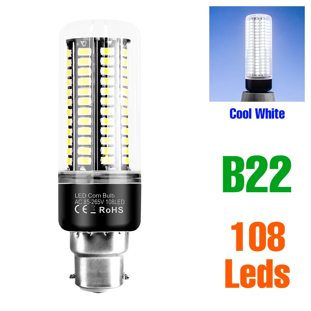 30W LED-maïslamp E27/E26 Binnenlampen 220V Plafondlamp E14 Spotlight B22 Woonkamer Slaapkamer Home Verlichting 110V Geen flikkering