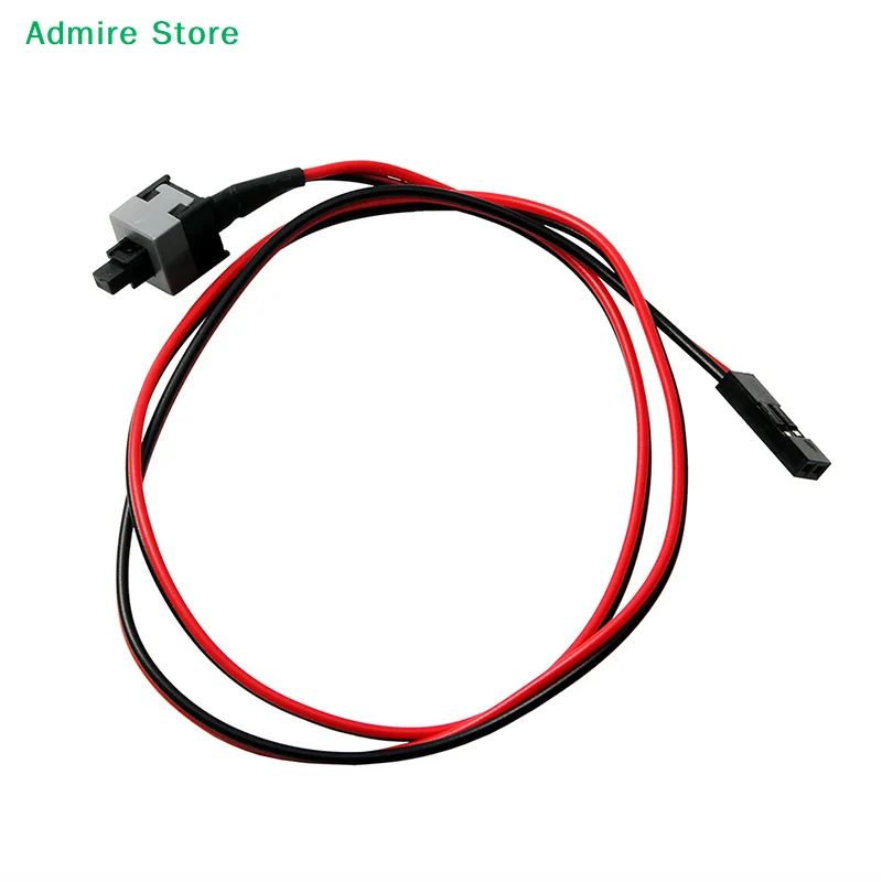 [G]5 Pcs 50cm 2 Pin SW PC Power Cable On/Off Push Button Computer Case Switch Wire
