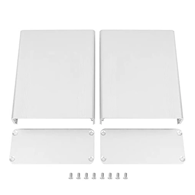 EAS-Aluminum Cooling Box Shell, Wire Drawing Oxidation Technology, DIY Circuit Board Protection, 38x88x110mm