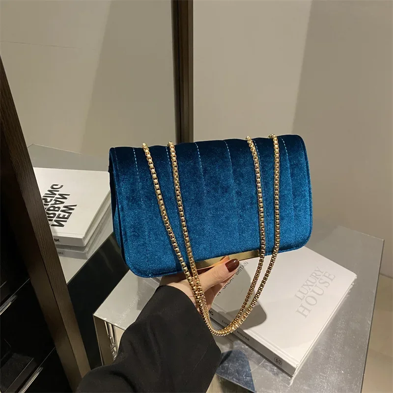 Chain Versatile Square Bag Rhombus Embroidery Thread Shoulder Crossbody Bag