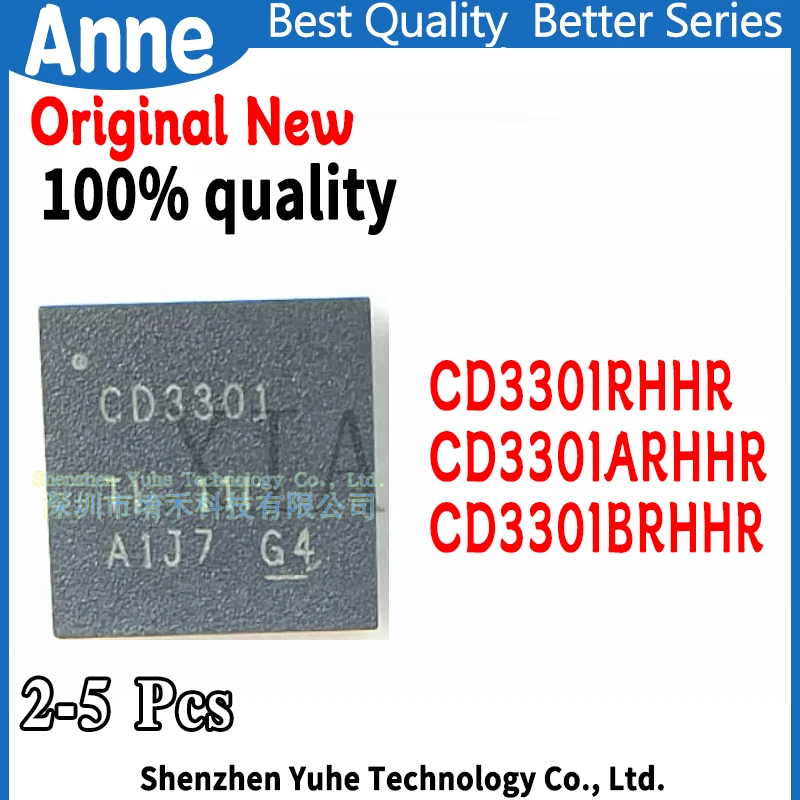 (2-5piece) 100% New CD3301 CD3301A CD3301B CD3301RHHR CD3301ARHHR CD3301BRHHR QFN-36