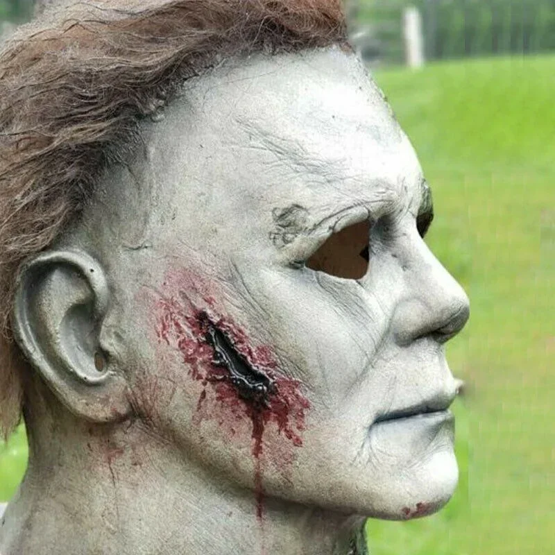 Michael Myers 1978 Halloween Movie Latex Realistic Horror Scary Cosplay Costume Party Mask MN1