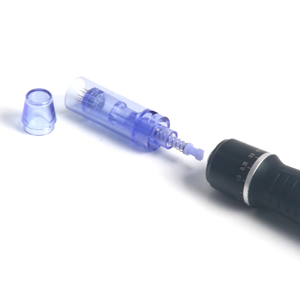 100 Stuks Safty Naald Cartridge Derma Pen Naalden Bajonetpatroon Vervanging Micronaalden Dor Dermapen A1/M5/M7/E300