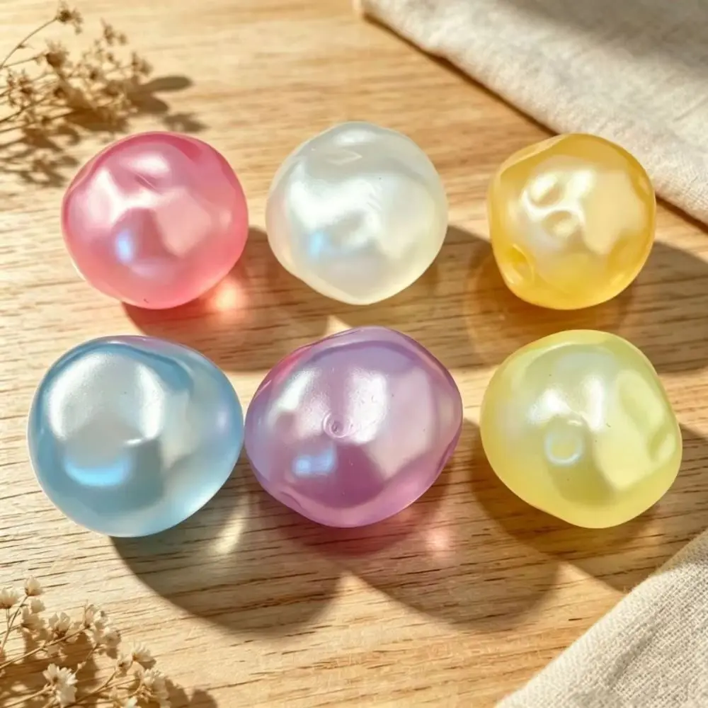 Blue Coconut Oil Squishy Ball Soft Transparent Squishy Pearl Squishy Toy Slow Rising Clear Jelly Ball Quick-rebound Squeeze Toy
