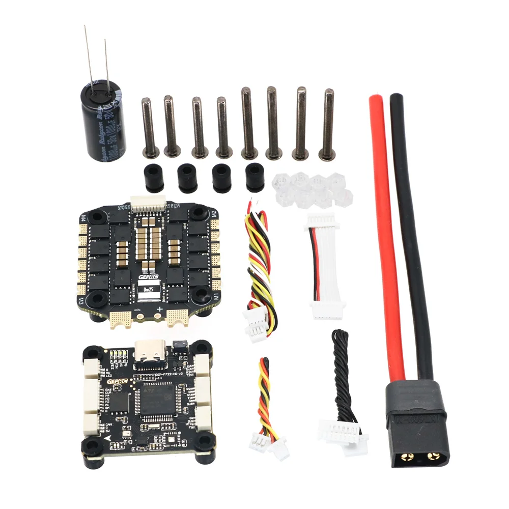 GEPRC TAKER F722 BLS 65A V2 STACK 65A 4IN1 ESC Flight Controller Data Analyze Record Flight Data Plug and Play Racing FPV Drone