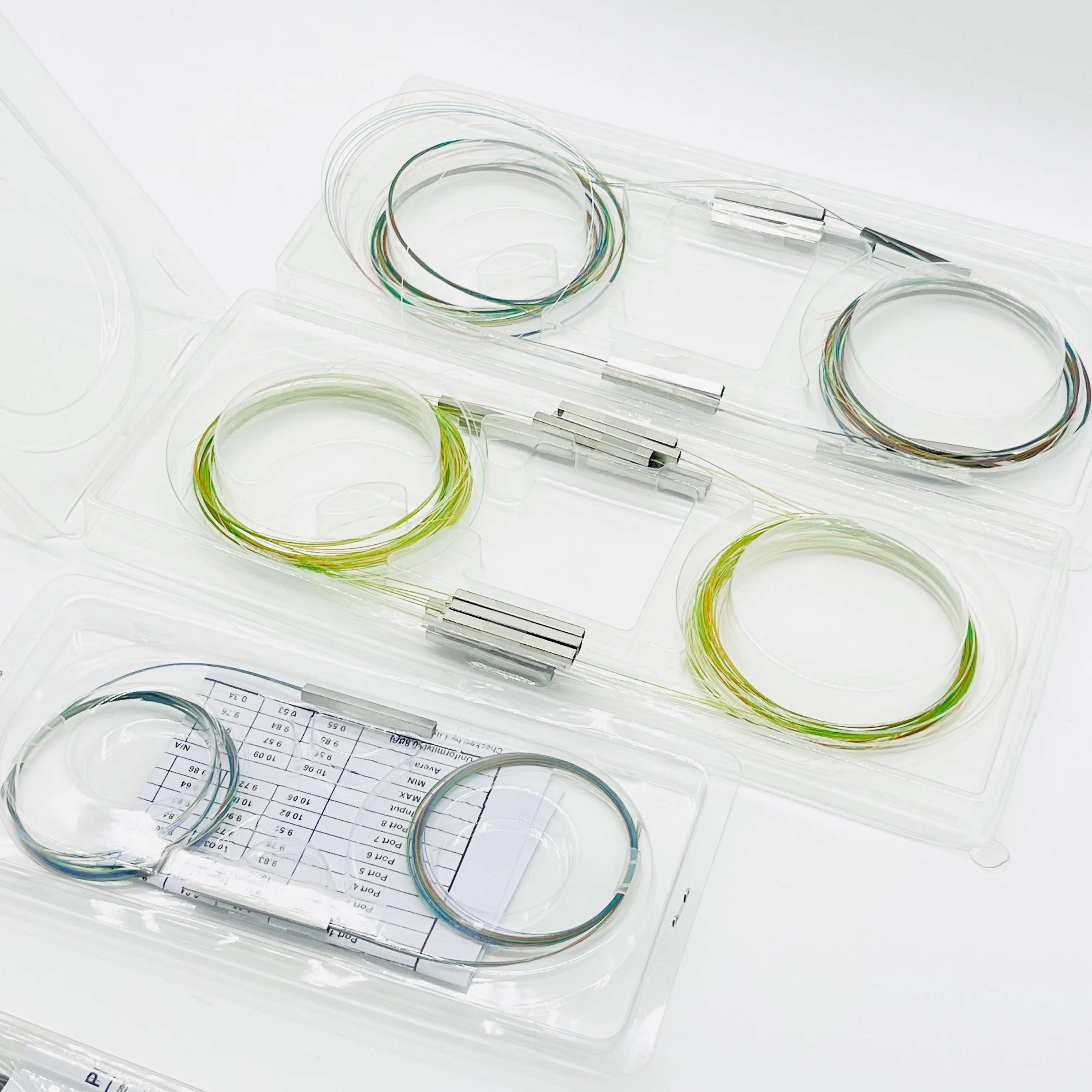 Bare Fiber PLC Splitter 10-20pcs/lot 1×2 1×4 1×8 1×16 Colored 0.9mm Mini Blockless No Connector Single Mode FTTH