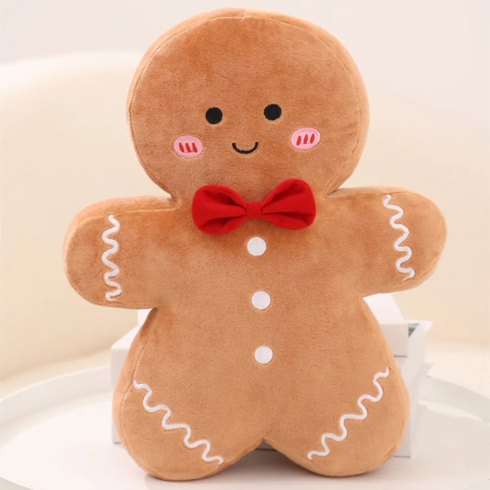 

Adorable Ginger Bread Cushion Christmas Tree Pendant Gingerbread Man Key Chain Xmas Decor Caramel Man Party Supply