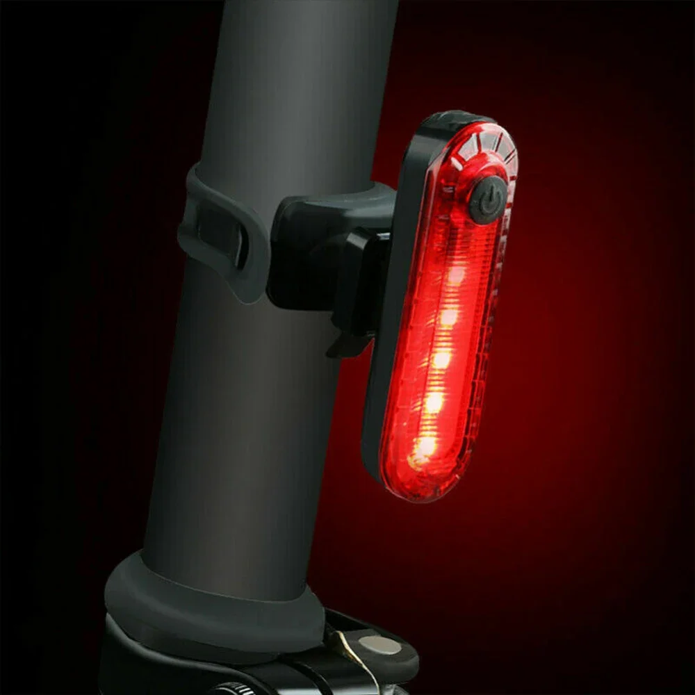 Bike Tail Light USB Rechargeable LED Bright Rear Red Bike Light Cycling Safety for Night Riding Lighting Back Bicycle Taillights