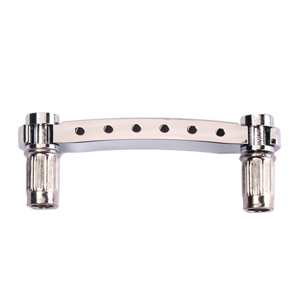 Roller Saddle Tailpiece สําหรับอะไหล่กีตาร์ไฟฟ้าสไตล์ SG (สีเงิน) สะพานอานลูกกลิ้ง