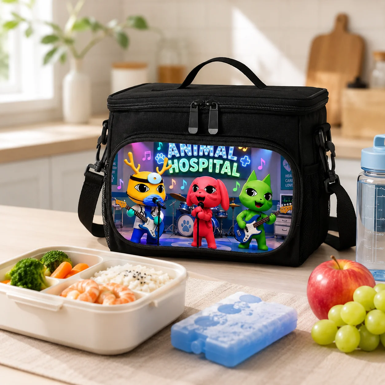 Storage Basket Fabric - Insulated Lunch Bag Cooler Tote Animal