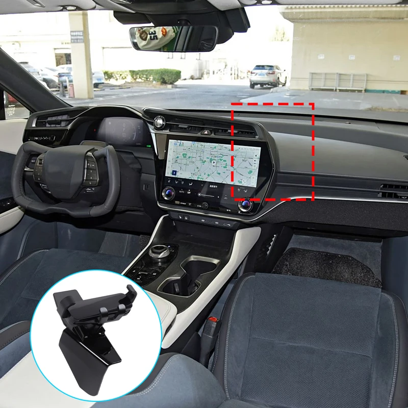 

Для Lexus RZ450e 2023-2025: Держатель для телефона на центральной консоли с ABS-покрытием, кронштейн для GPS-навигатора, аксессуары для интерьера автомобиля