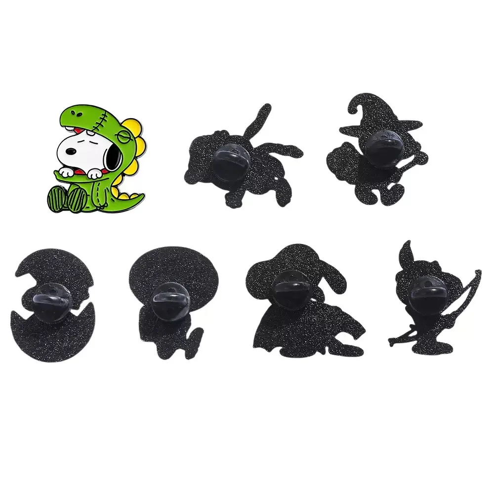 7-teiliges Set mit niedlichen Cartoon-Emaille-Anstecknadeln aus Zinklegierung, Ansteckbroschen und Abzeichen zur Dekoration von Rucksäcken, Hüten und Kleidung, Schmuck, Unisex-Geschenk für Freunde – Detail 3