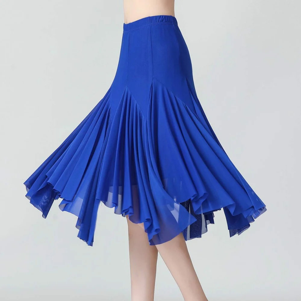 Mädchen tanzen Kleid solide elegante Latin Röcke Teenager Straße Latin National Standard Gemeinschaft Gruppe Tanz röcke Bühnen kleid