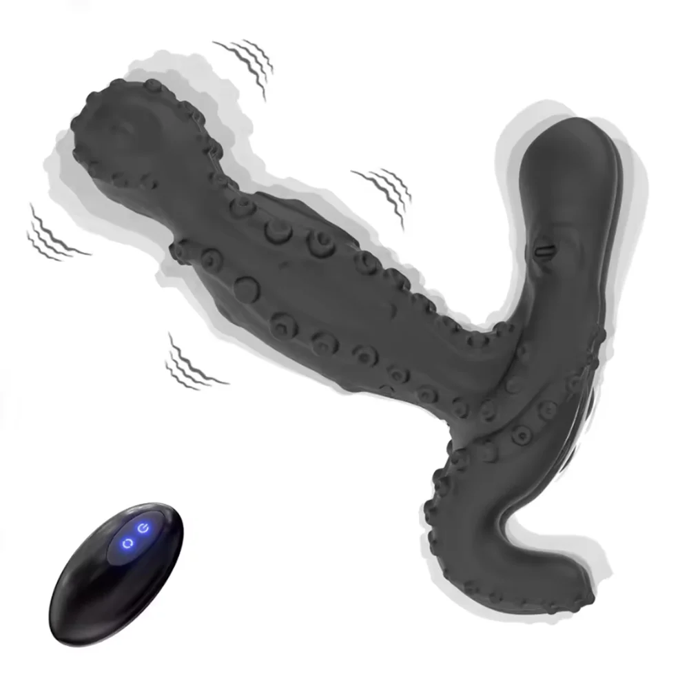 360 Rotating Butt Plug Vibrator Male Prostate Massager Wireless Remote Vibrating Anal Plug Stimulator Sex Toys for Men Women