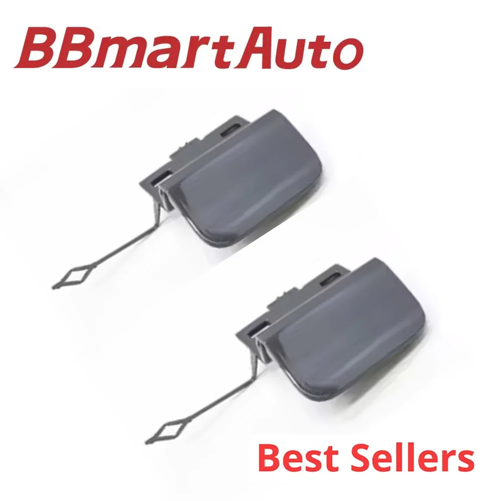 51128062757 51128062758 BBmart Auto Parts 1Set Rear Left & Right Trailer Tow Hook Cover Flip Cap For BMW X5 F15 2014-2018