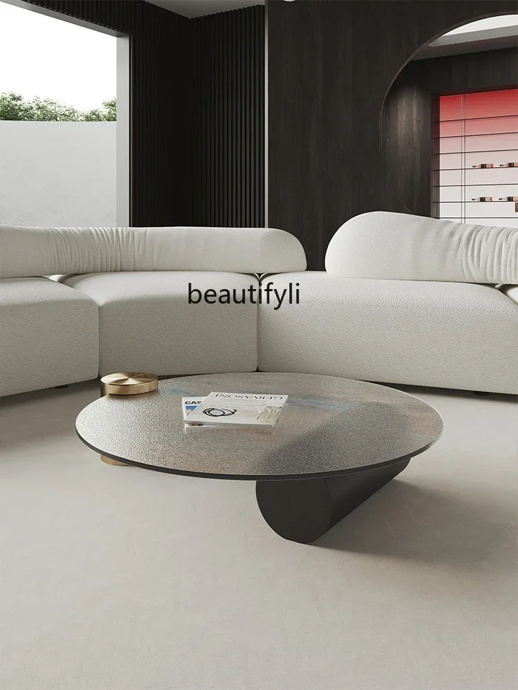 

zqModern Light Luxury Coffee Table Combination Italian Minimalist Tea Table Living Room Furniture