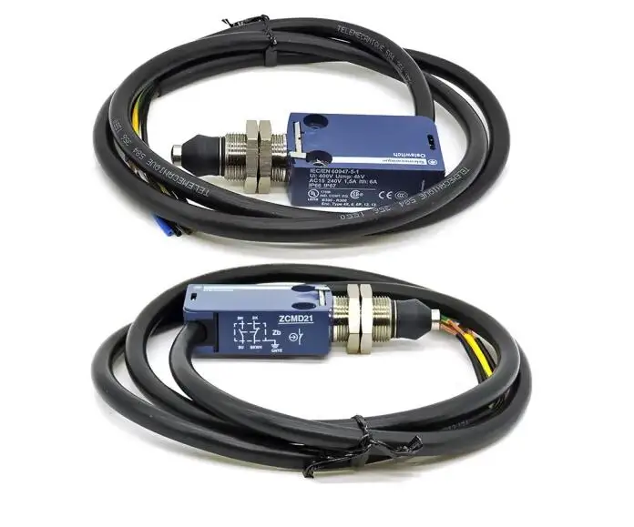 Original limit switch ZCMD21 direct action metal roller, 1-meter cable, one open and one close XCMD21G1L1(ZCMD21+ZCEG1)