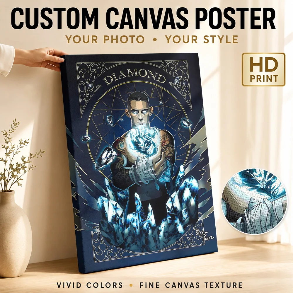 dustin the diamond poirier Canvas Poster Custom Modern Aesthetic Wall Art for Dining Room Decor Collectible Ready to Hang Gift