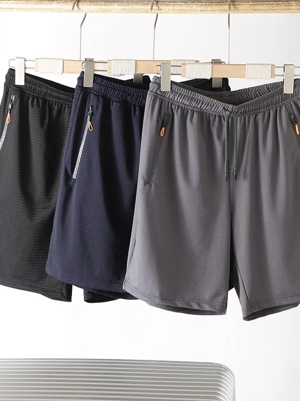 

Ice Silk Breathable Me Fabric orts Men's Loose Straight Casual Thin Summer Sport Pants Dstring Comfortable Lightweight