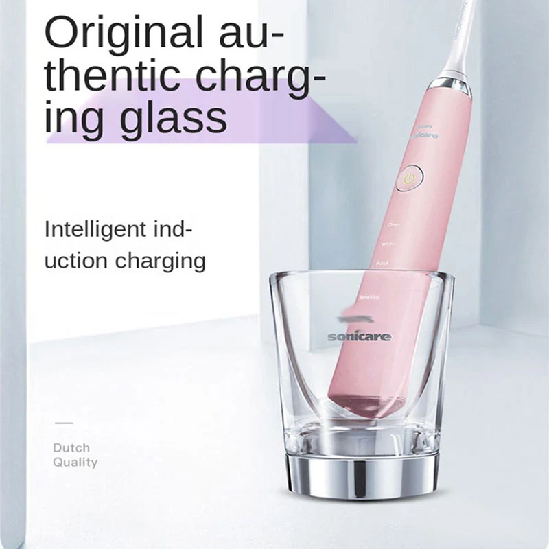 Base de cargador y Juego de vasos de vidrio para cepillo de dientes eléctrico Philips, serie HX9100, HX9340, HX9342, HX9313, HX9322, HX9362, HX9382