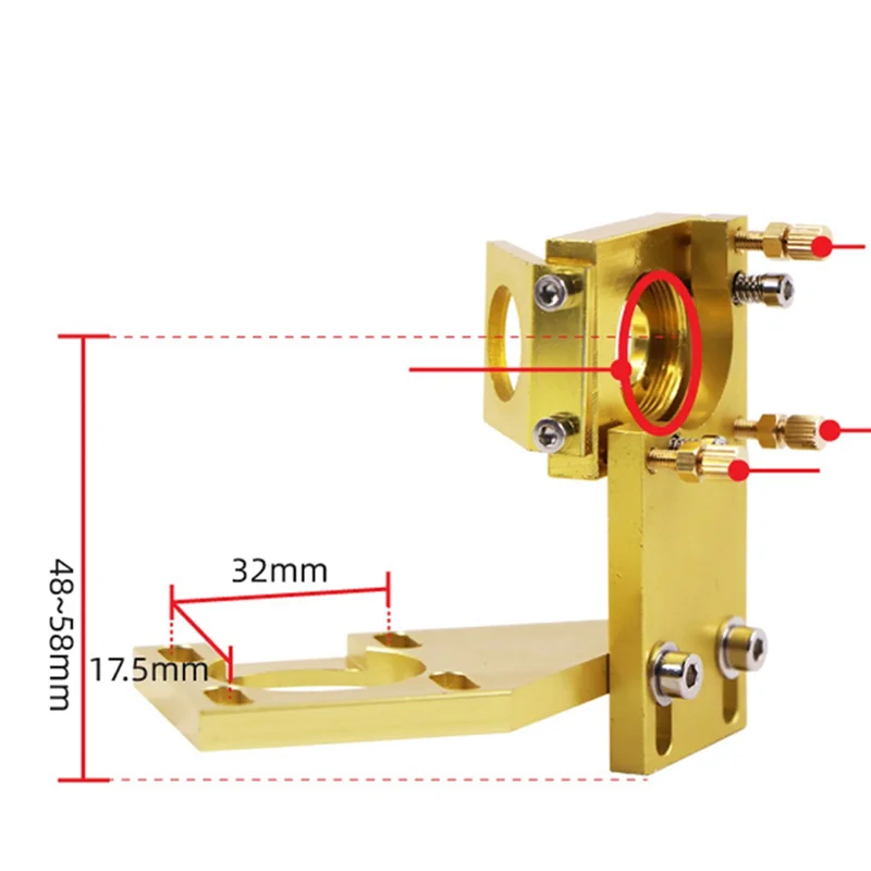 

ABFI 20 мм Mo Si Mirror Integrated Mount Holder Набор головок для машины 4060 K40 (всего комплекта, 20 мм)