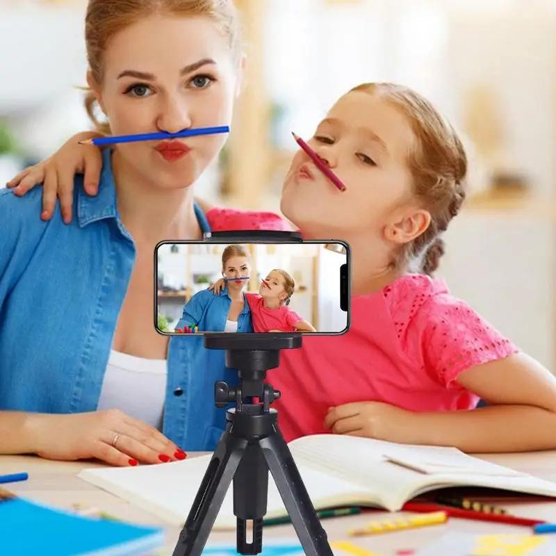 الهاتف ترايبود حامل مرنة العارض ترايبود حامل للهواتف المحمولة تمديد حامل الهاتف لتسجيل الفيديو/صور شخصية/بث مباشر