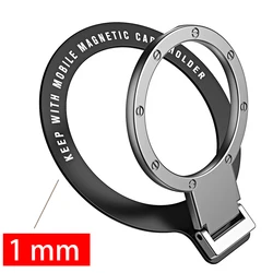 Cell Phone Ring Holder Stand Finger Grip Degree Rotation Kickstand Compatible iPhones Wireless charging