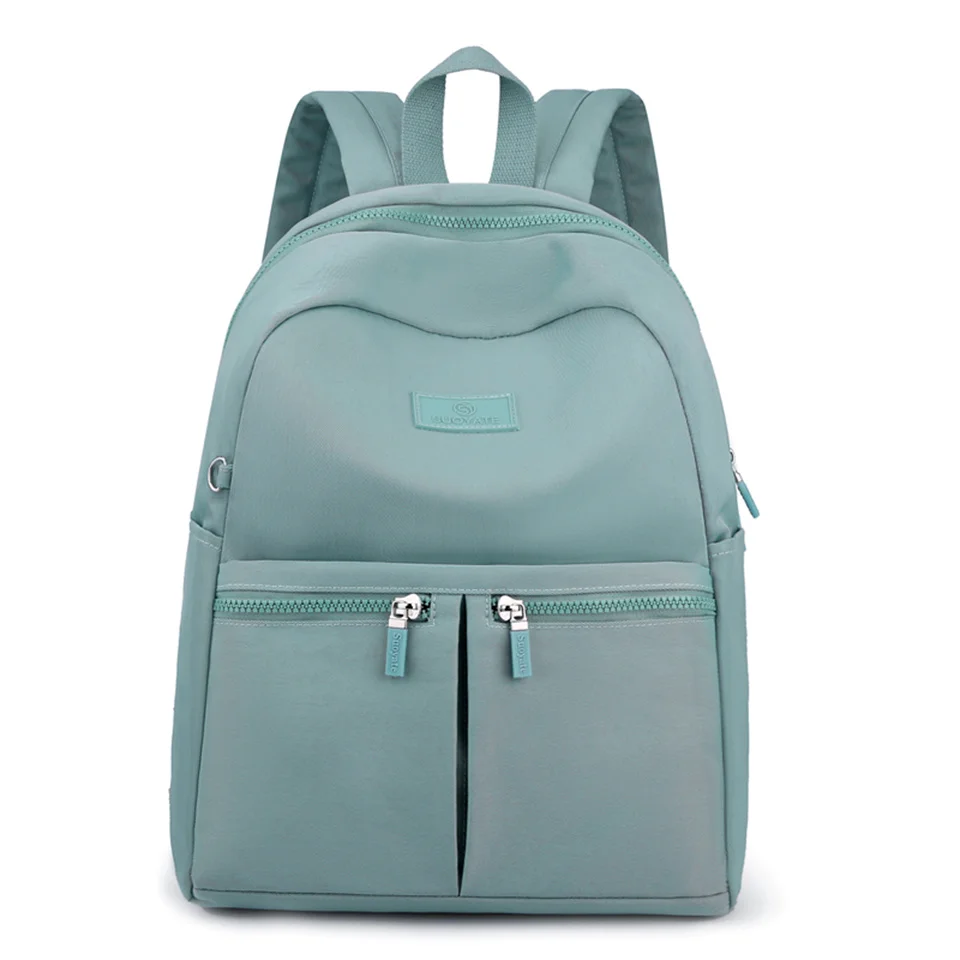 Fashion Backpack Women Nylon Cloth Waterproof Shoulder Bags School Bags For Teenage Girls Light Ladies Travel Backpack