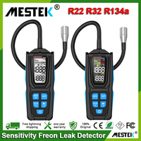 Mestek High Sensitivity Freon Leak Detector Halogen Leak Detector R22 R32 R134a Gas Refrigerant Gas HVAC Air Conditioner Tester