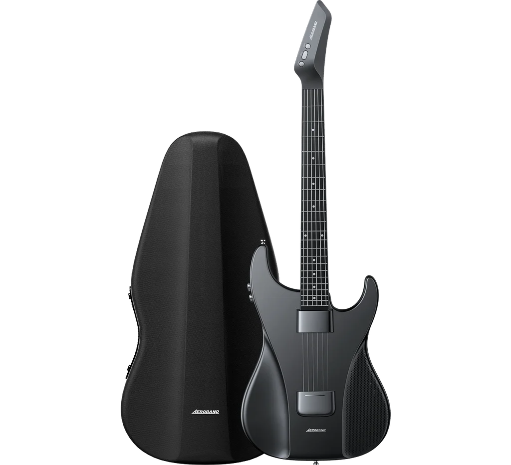 جيتار كهربائي قابل للفصل من AeroBand سلسلة سيليكون خالية من الألم الكل في واحد 9 أنماط صوت جهير صوتي مع منفذ ميكروفون #2