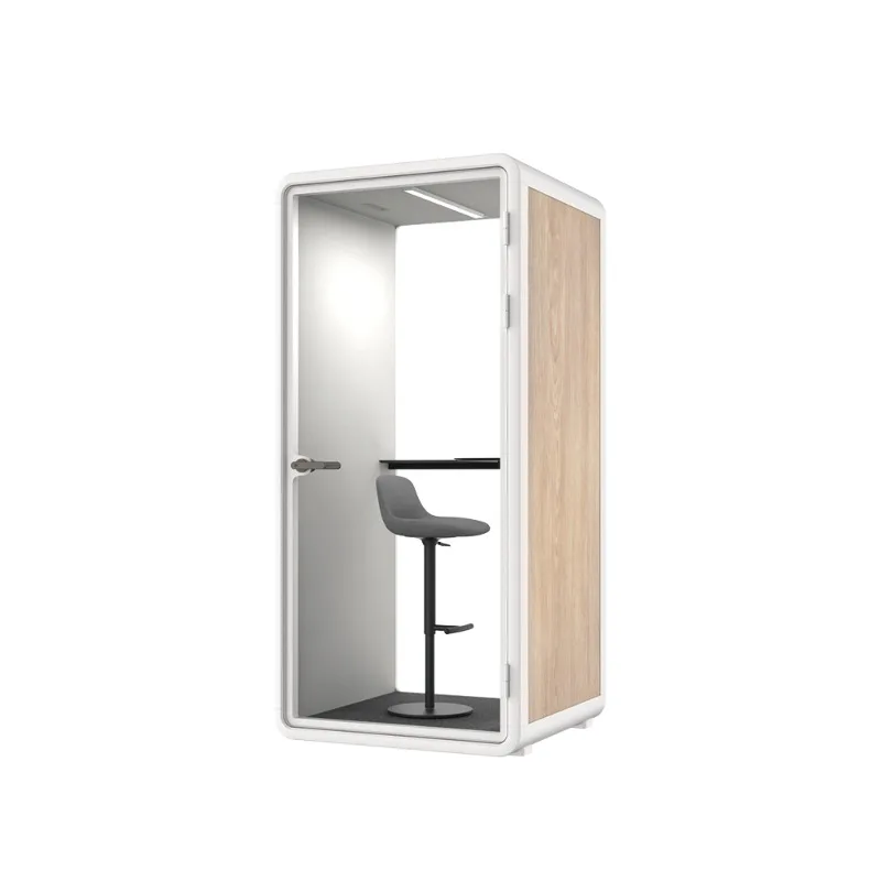 Open Office Pod Soundproof Movable Phone Booth Modern Office Booth