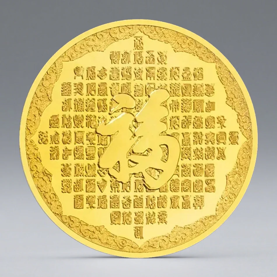 Chinese Fancy Carp Decorations Koi Golden Plated Lucky Gift Commemorative Coins view 2