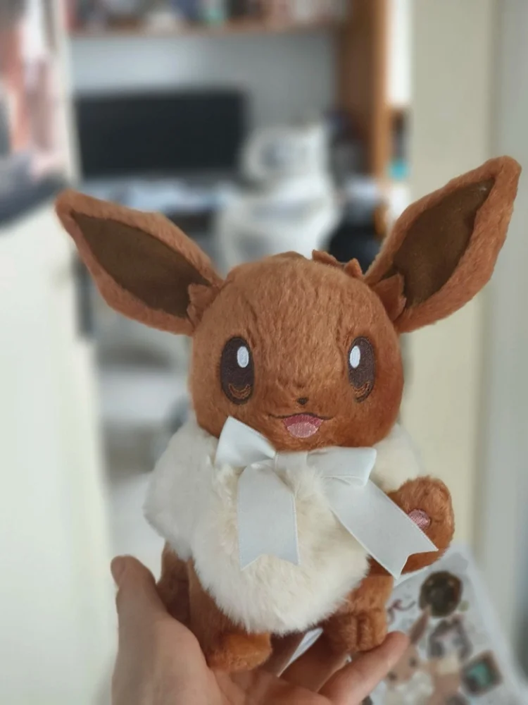 pokemon-eevee-buddy-series-plush-toy-eevee-crossbody-shoulder-bag-birthday-gift-souvenir-for-friends