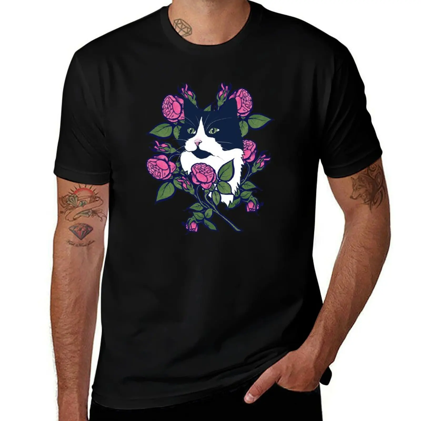 

Tuxedo Cat T-Shirt t shirt man plain t shirt man cotton T-Shirt