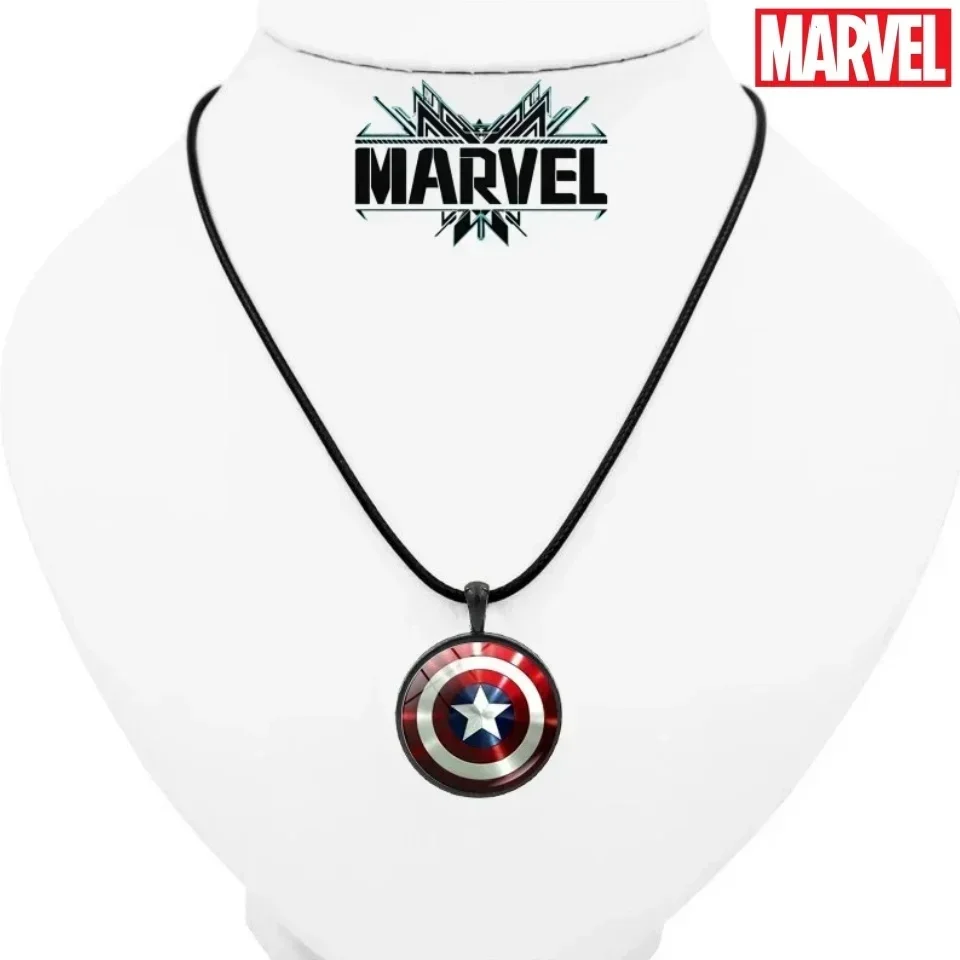 

Disney Marvel Spider-man Necklace Action Anime Figures Iron Man Captain America Necklace Man Woman Fashion Creative Ornaments