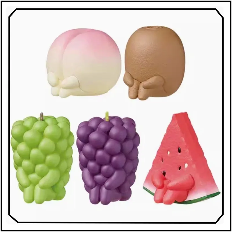 

Fruit Gashapon Cute Cartoon Knee Hugging Modeling Action Figure Model Toys Fashion Delicate Personality Desktop Ornament Gifts