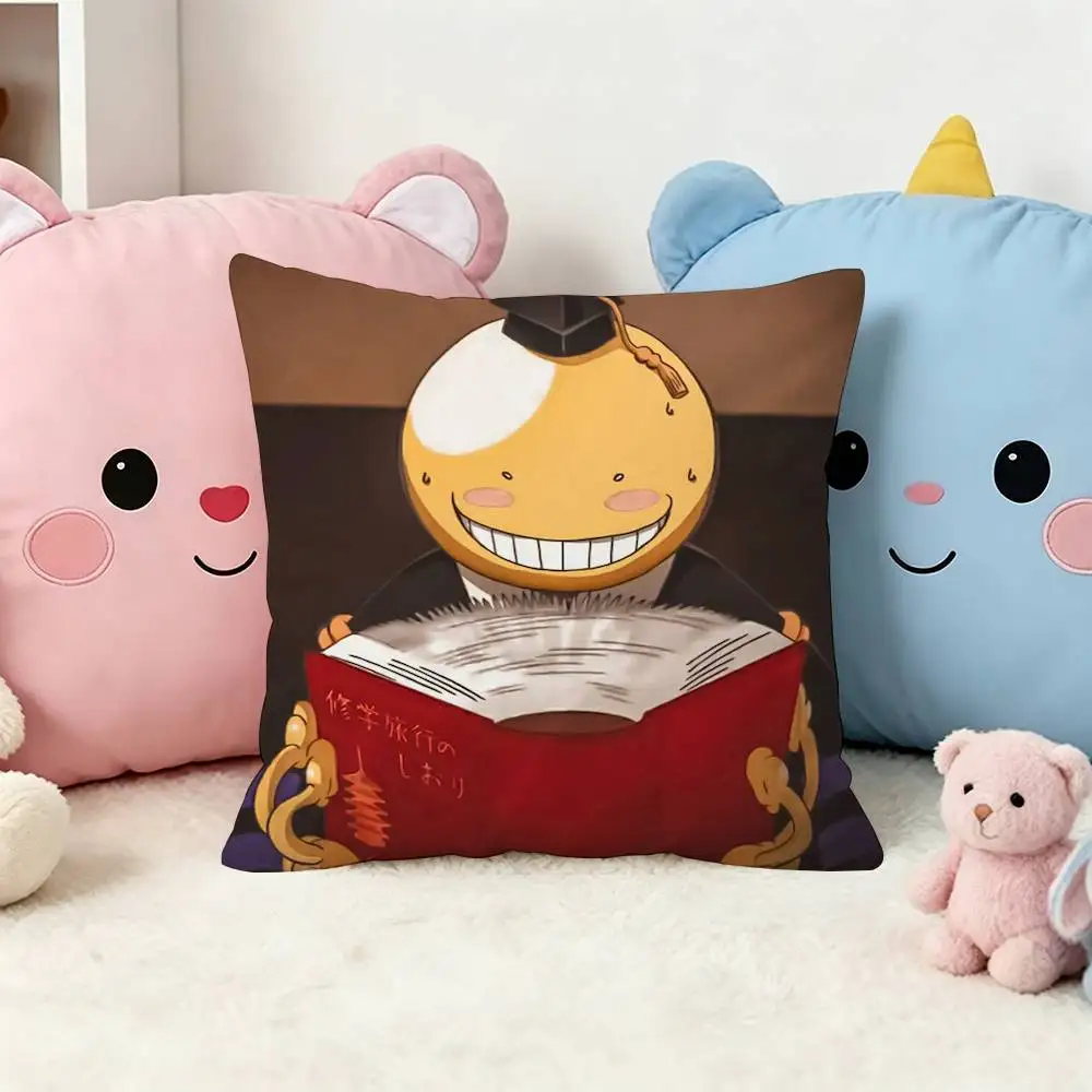 Assassination Classroom Koro sensei  Double-Sided Printed Cushion Cover Bedroom Bedside Sofa Pillow Case