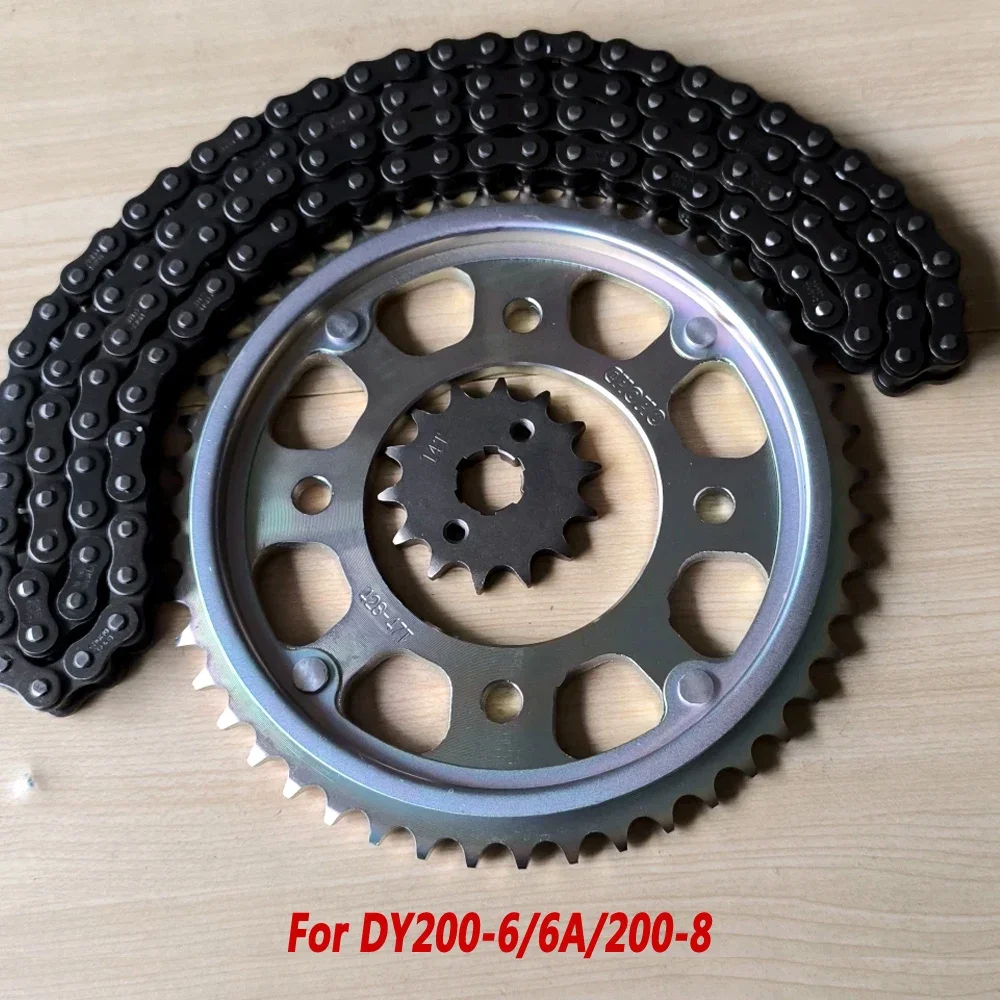 For Dayang TIMO 200 Rally DY200-6/6A Retro Model DY200-8 High Quality Dental Disc Original Chain Size Sprocket Chain Disc Chain