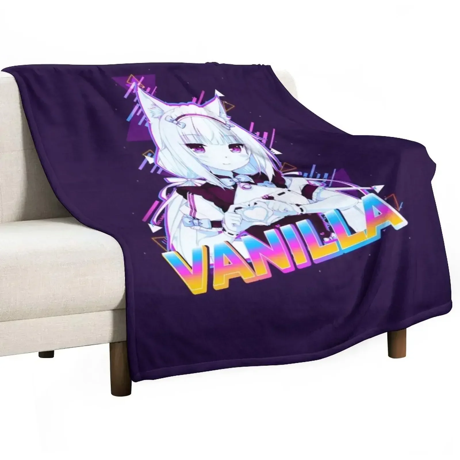 Vanilla | Nekopara Throw Blanket Soft Plush Plaid Heavy anime Blankets