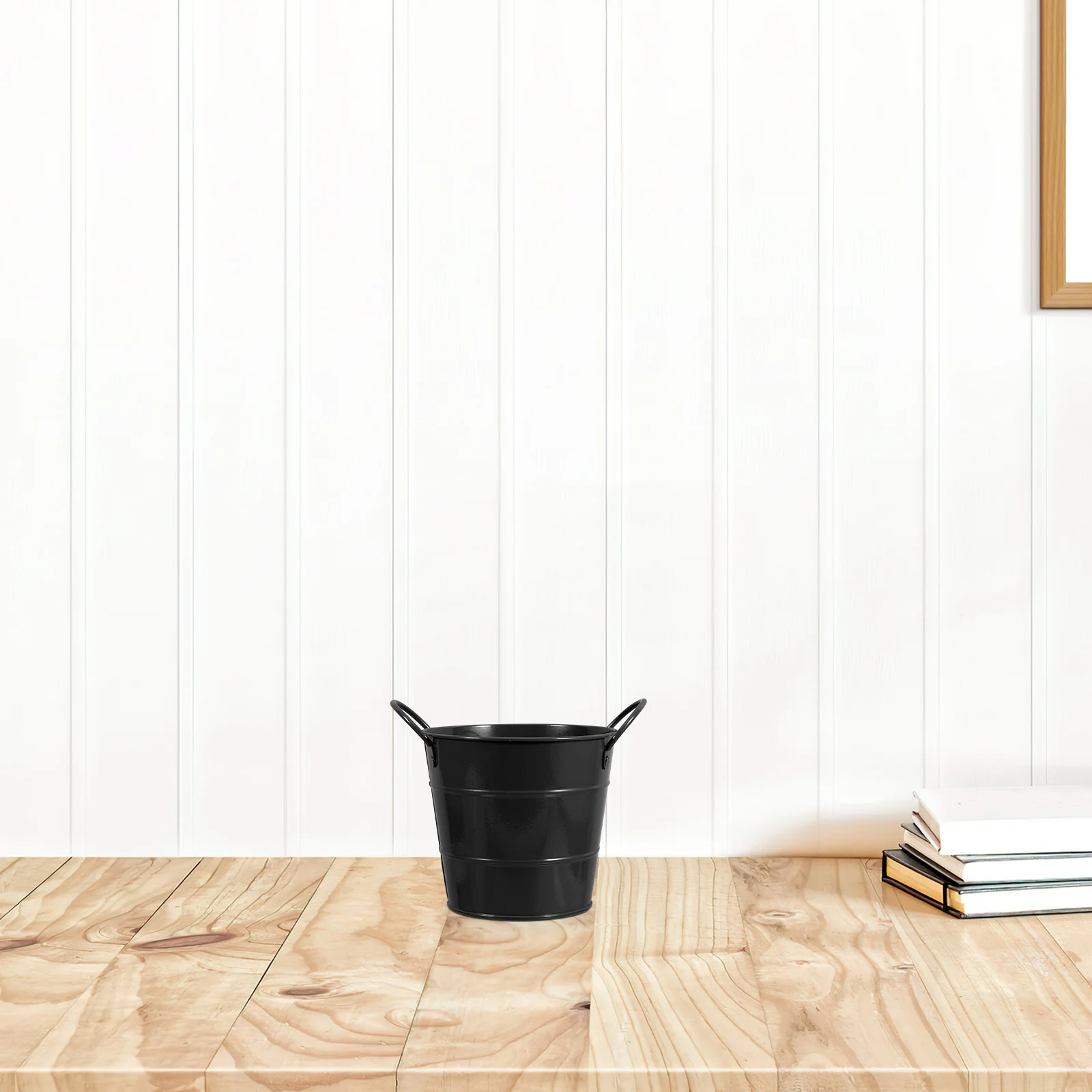 

Маленькие железные ведра, офисный настольный мусорный бак, узкий мини-пылесборник, мусорный бак, черный мини-настольный пылесборник